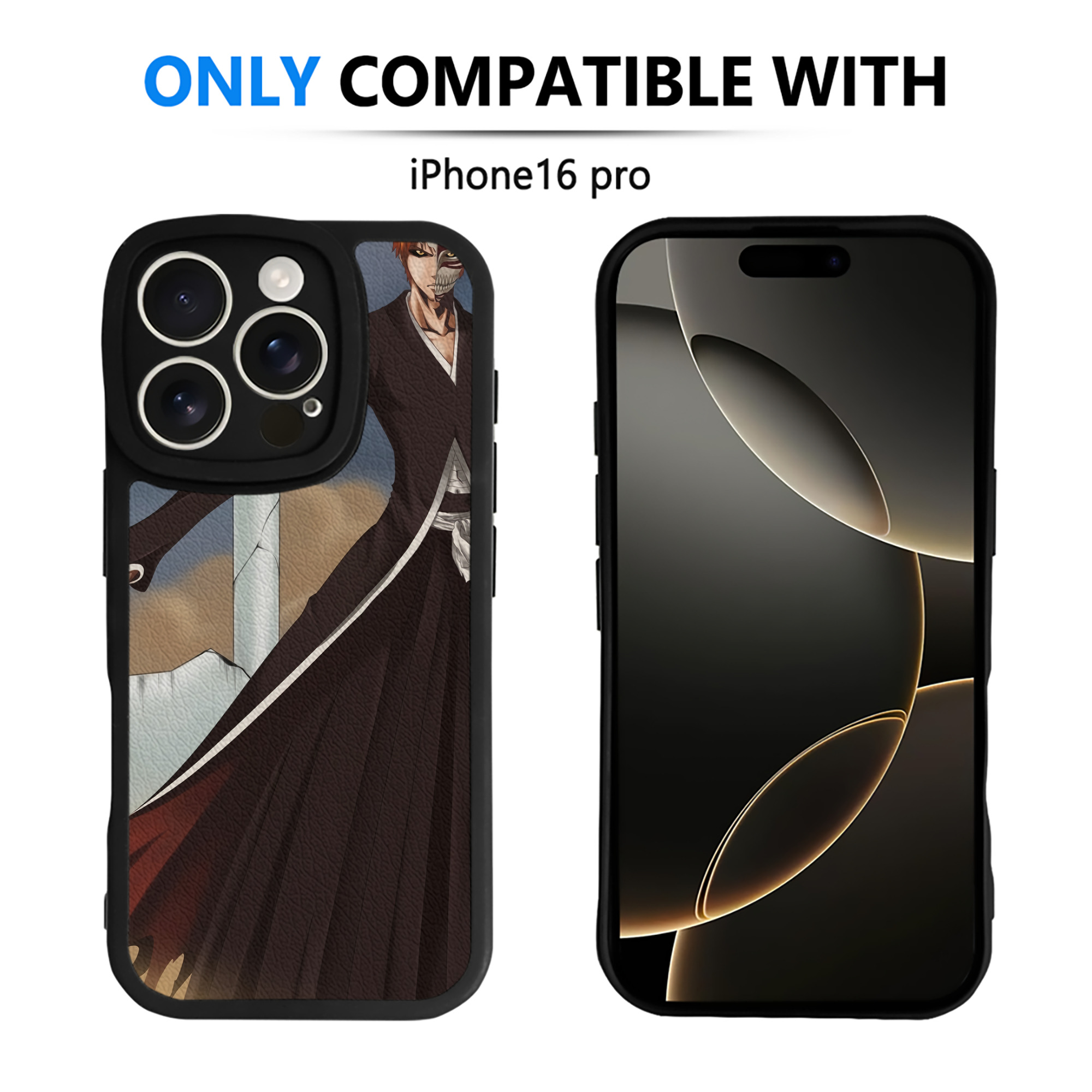 （画像用） ブリーチ BLEACH 【iPhone 16シリーズ対応】シリコンスマホケース（レザー調） 材質：シリコン